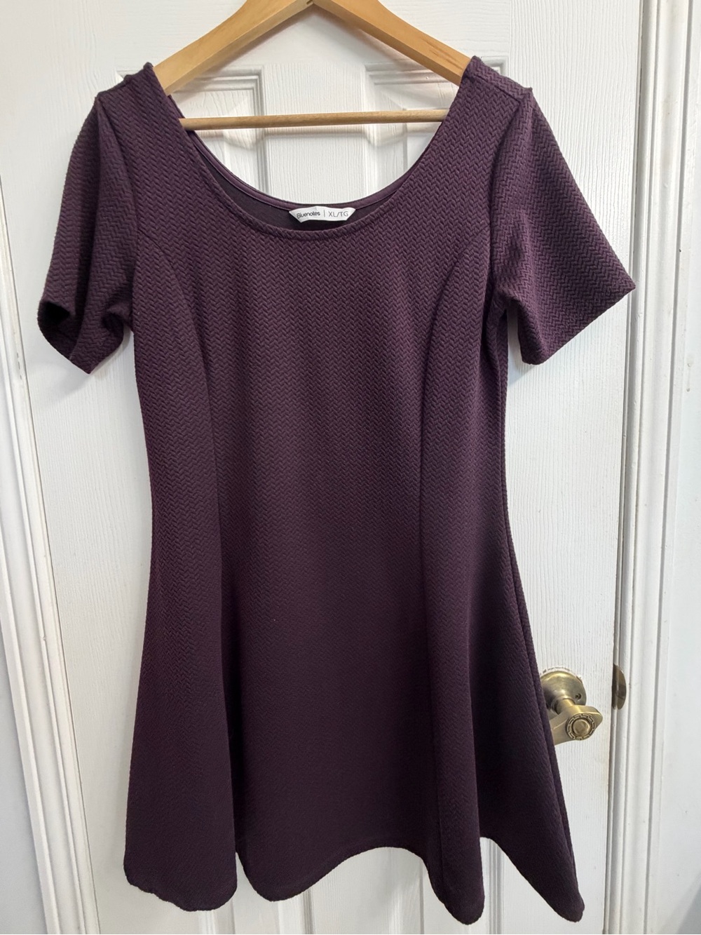 Y2K Bluenotes Plum Purple Mini Dress XL Soft Girl Grunge Coquette NWOT